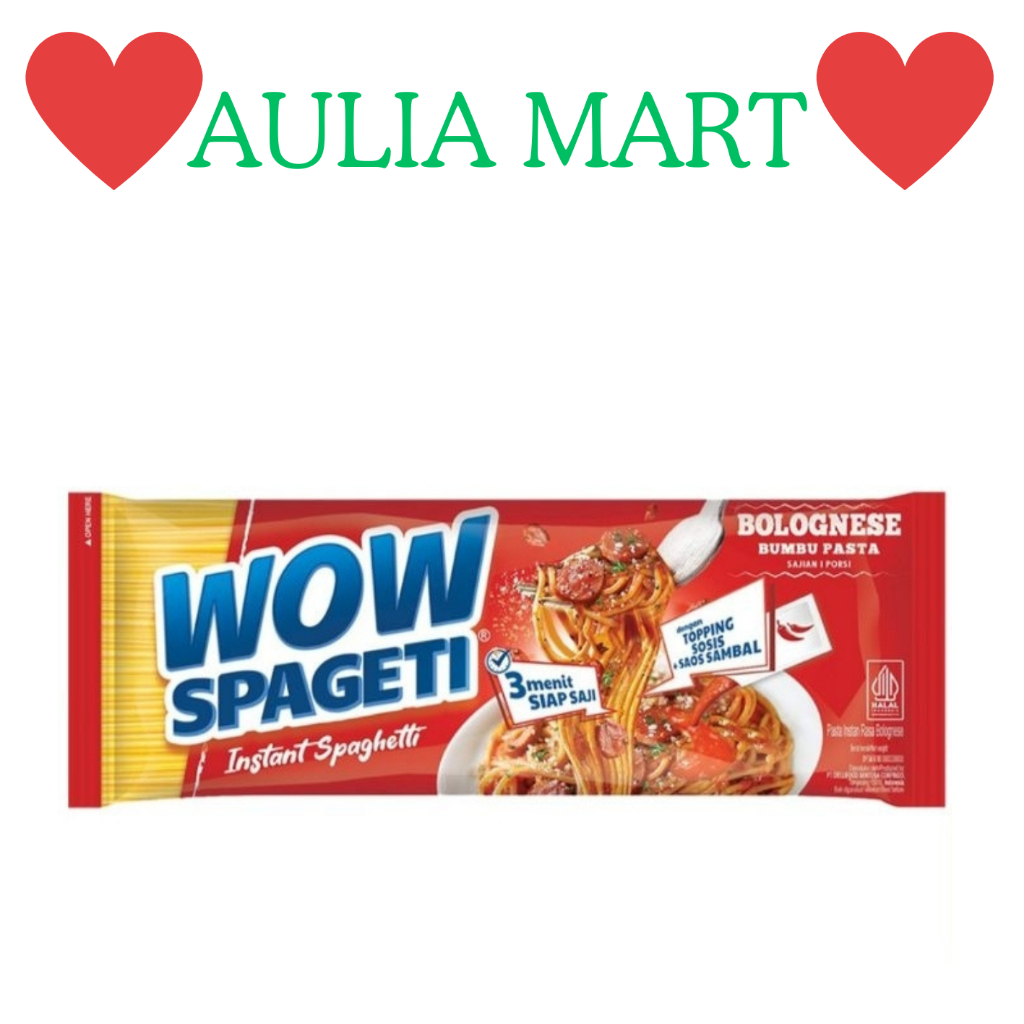 

Wow Spaghetti Instan Carbonara/ Bolognese 1pcs