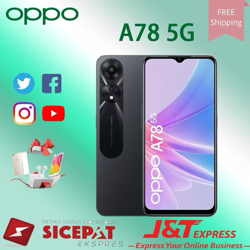 HP OPPO A78 5G RAM 8GB/256GB