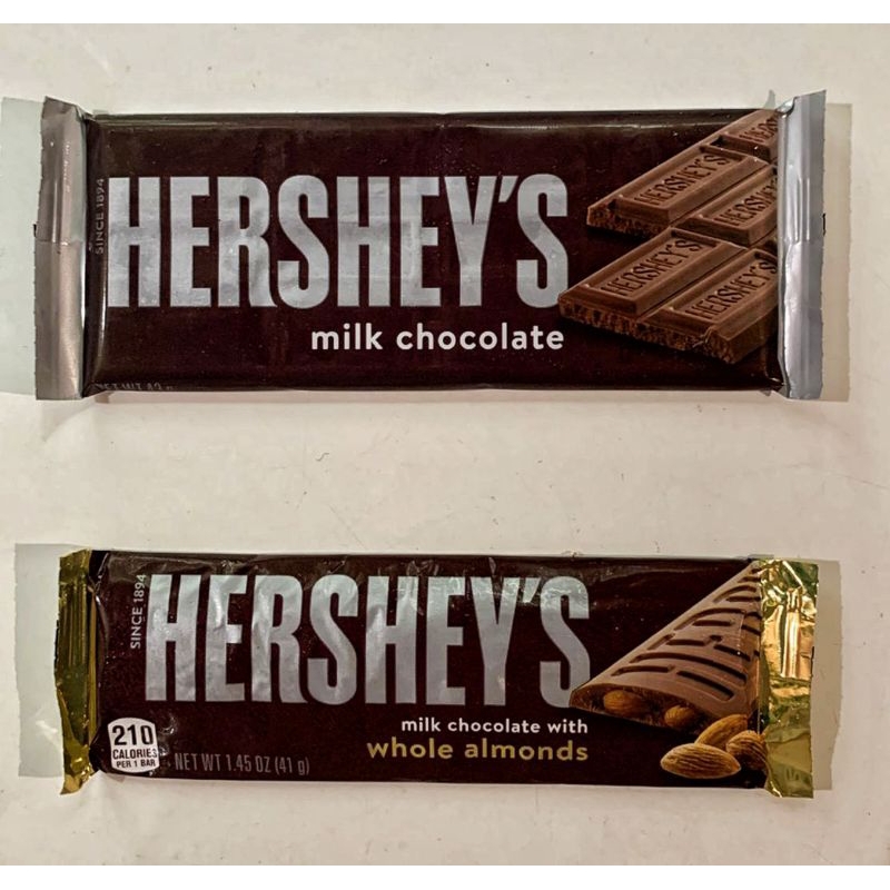 

Coklat Hershay's Milk Chocolate with Whole Almonds 40gr