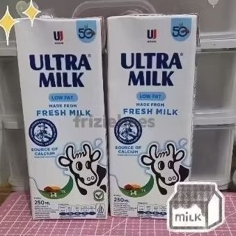

Susu ultramilk LOW FAT 250ml