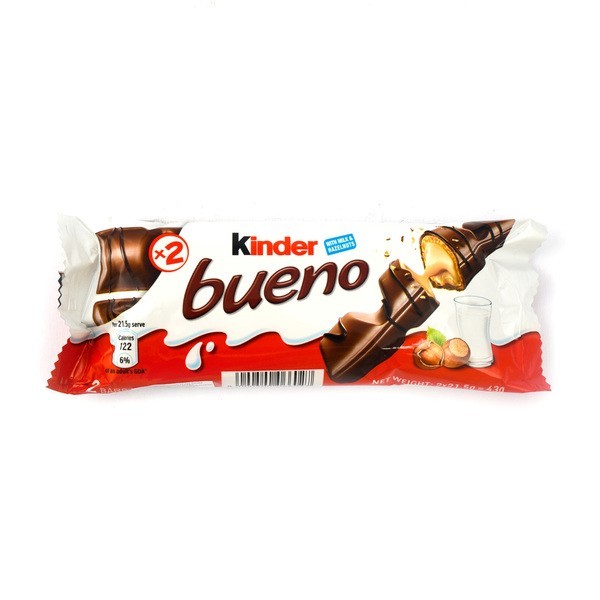 

kinder bueno wafer chocolate hazelnut isi 2 43g