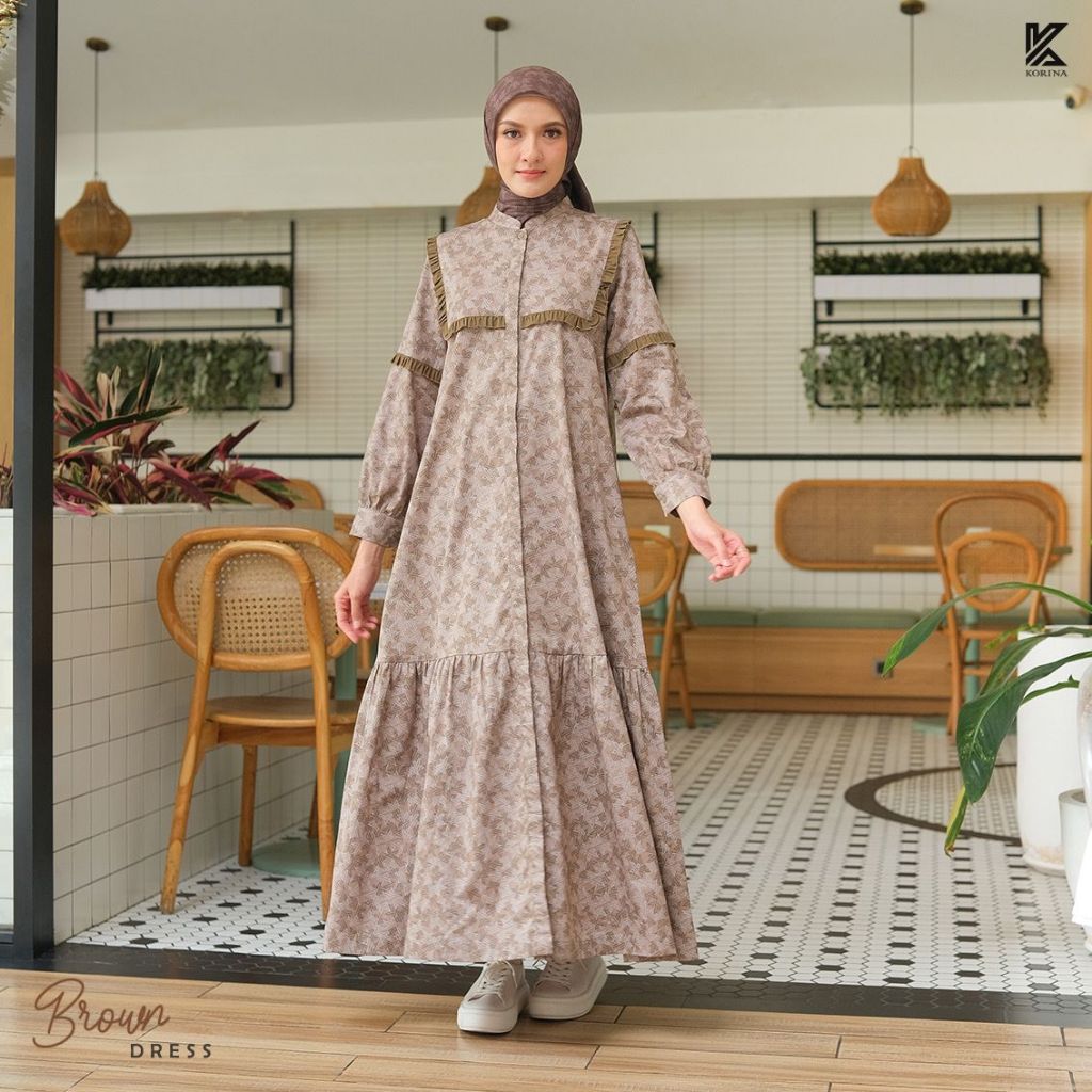DRESS PANJANG | DRESS MUSLIM | KORINA KAREN DRESS