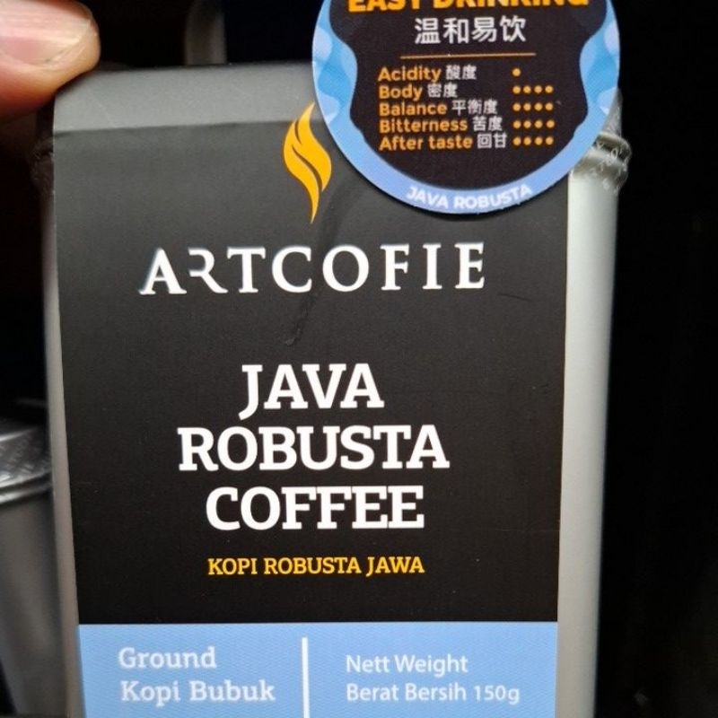 

Artcofie Java Robusta Coffee Ground Kopi bubuk exp 21 mei 2026