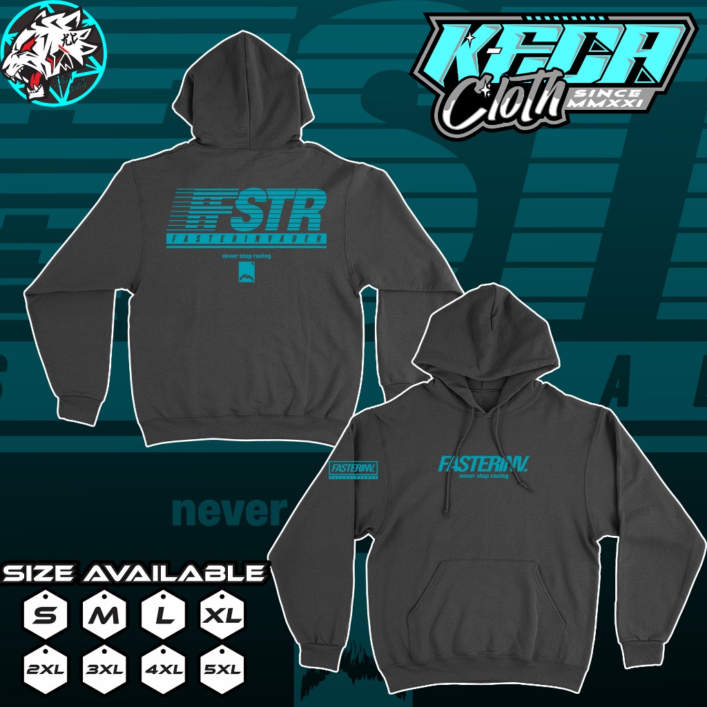 Jaket Hoodie Racing Faster Invader FSTR 519 Hodie Herex CB GL MP TIGER GANK