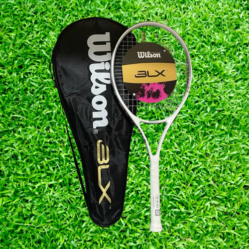 NEW RAKET TENIS WILSON NCODE WHITE + SENAR + COVER