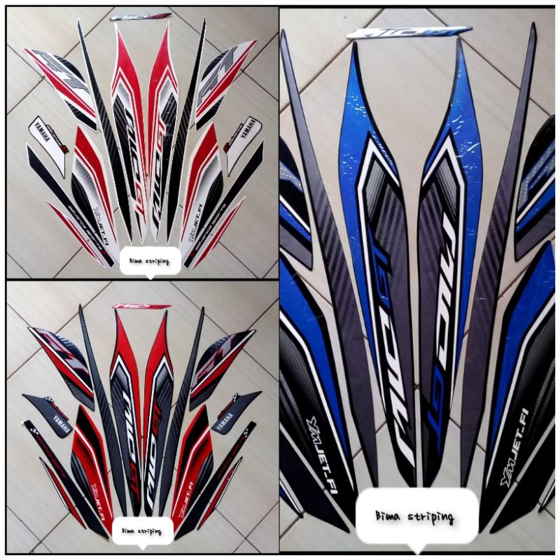 STICKER STRIPING LIS LES BODY MOTOR YAMAHA MIO GT 2013