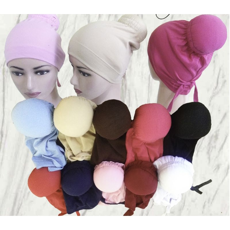 dalaman konde, dalaman cepol, inner cepol, lapisan jilbab cepol