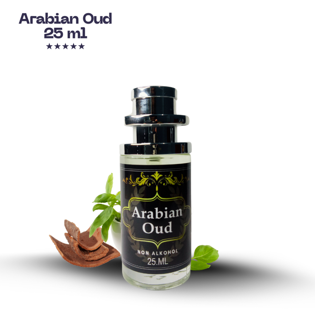 Parfum Arab Pria AL Oud Arabian Oud 25 ML Spray Bibit Minyak Wangi Non Alkohol