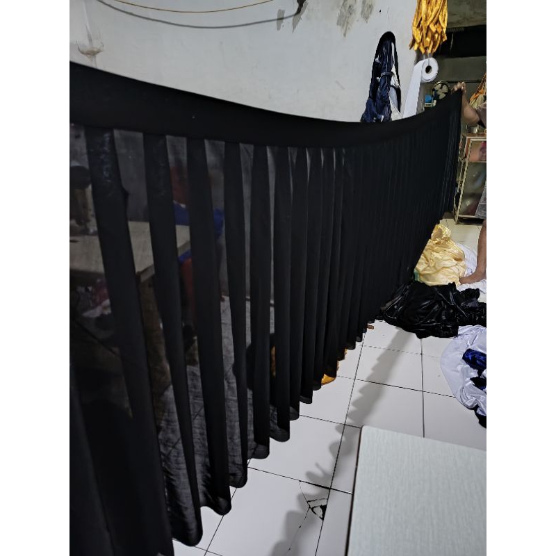 Skriting Meja Prasmanan Model Polos - Pinggiran Meja Tinggi 80cm