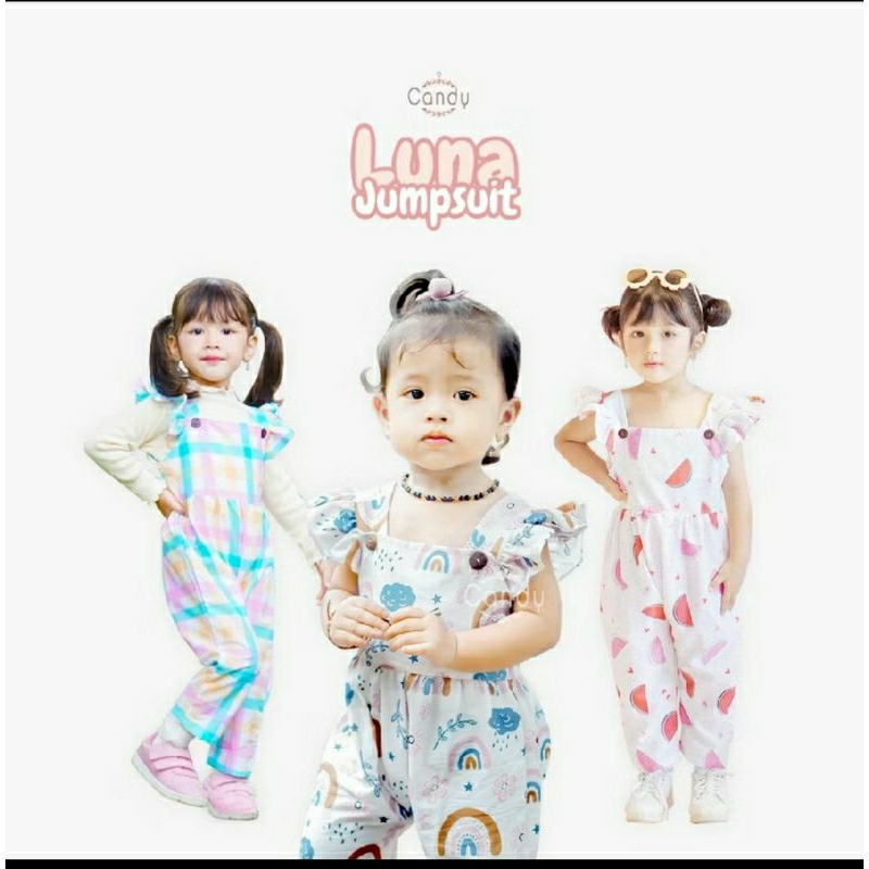 jumpsuit anak | baju anak wanita usia 1-4 tahun | overall anak | baju kodok anak | jumpsuit luna