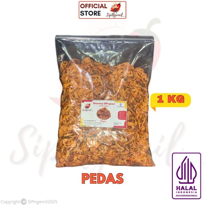 

BASRENG SIPngemil 1 kg PEDAS DAUN JERUK FULL BUMBU MELIMPAH.