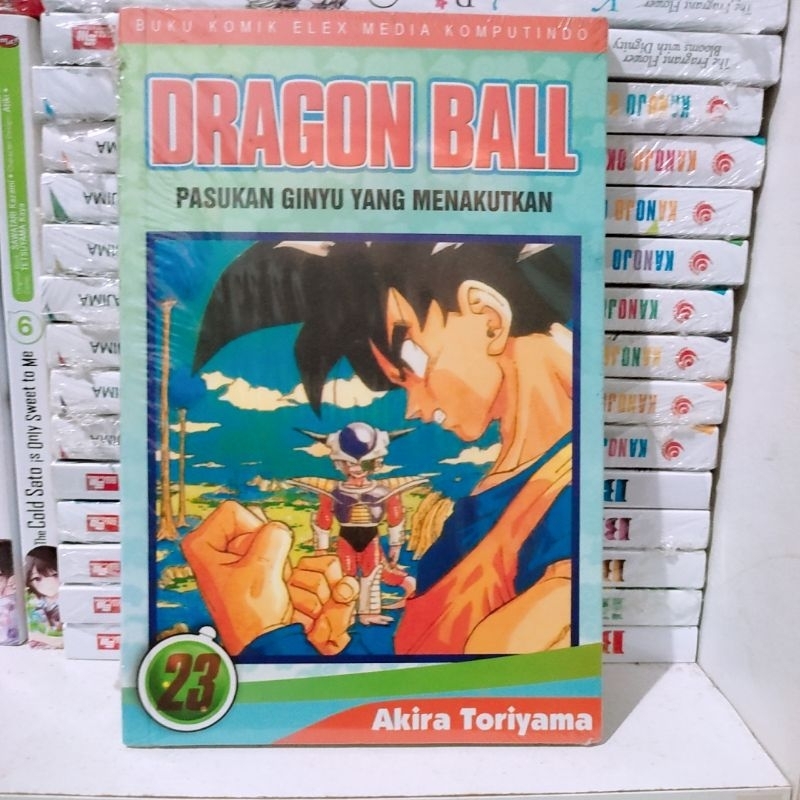 komik dragon ball cover hijau tosca vol 23 segel