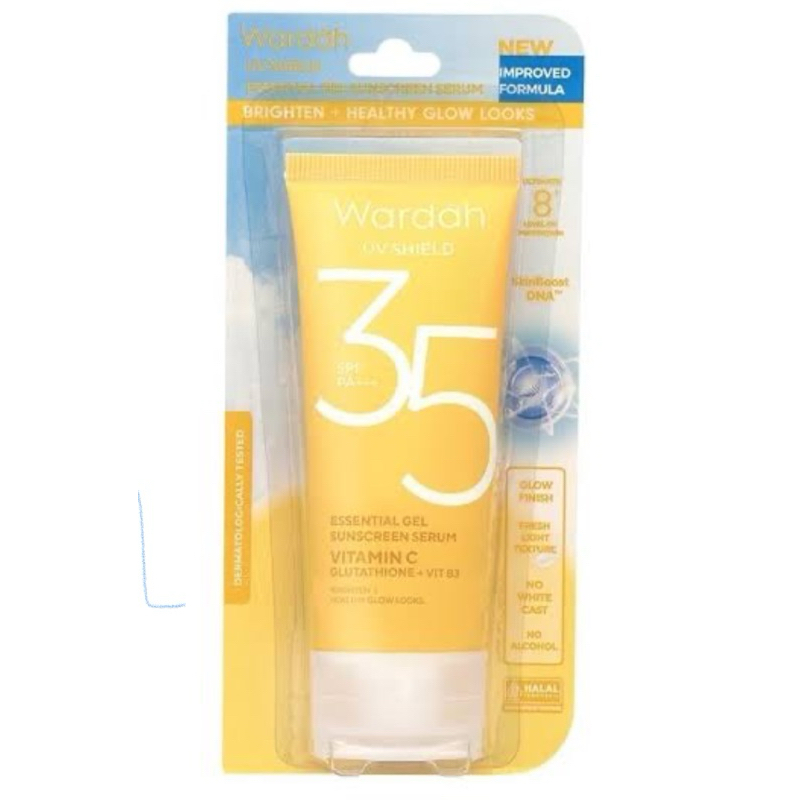 Wardah Gel Sunscreen Serum Vitamin C Essential Skin Lightening + Brightening