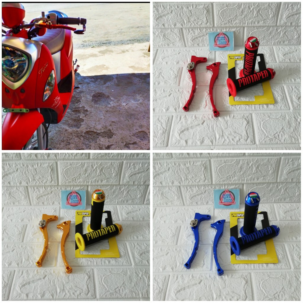 Handle Rem Variasi Cnc + Handgrip Jalu Cnc = Fazzio, Mio J, Soul GT, Mio M3,, , Xeon RC,