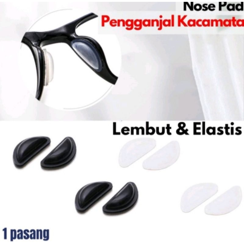 Pengganjal Kacamata/Nosepad Lem Silicone/Bantalan Hidung Kacamata nosepad 1 pasang MightyEyewear