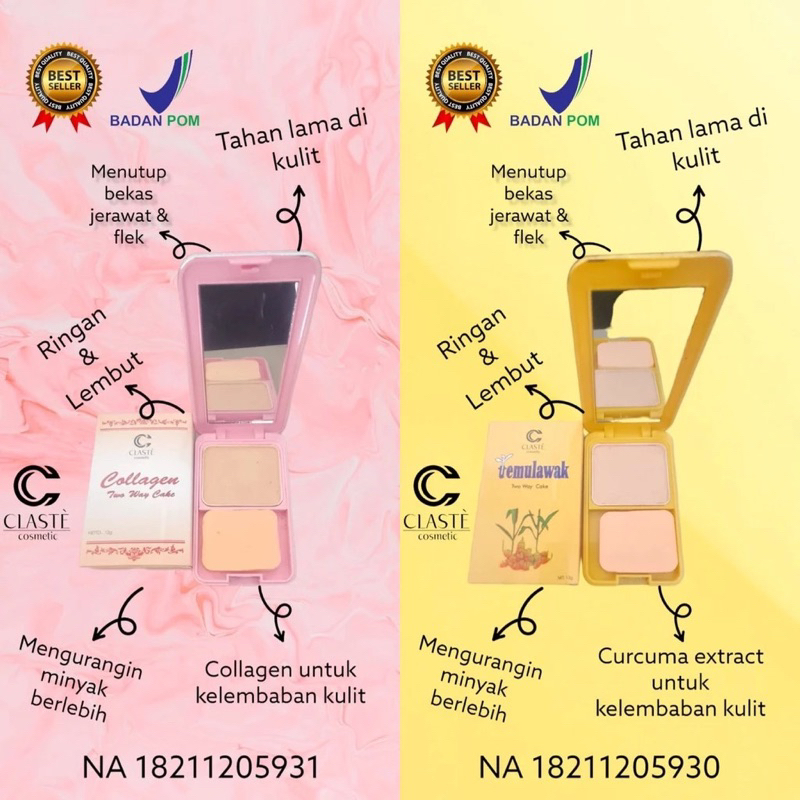 Bedak Temulawak / Collagen BPOM Original