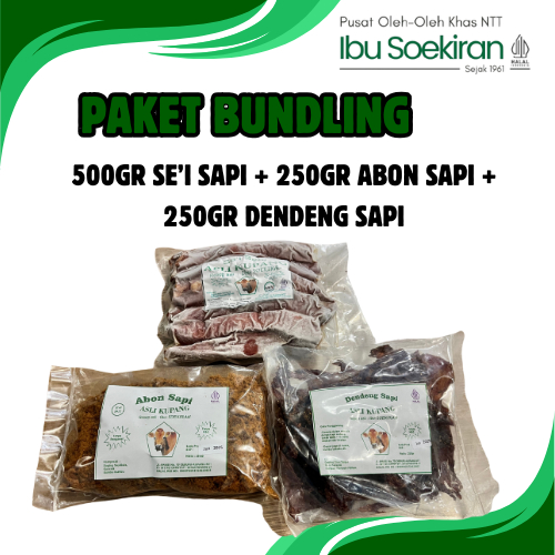 

PAKET BUNDLING HEMAT SE'I SAPI 500gr + ABON SAPI 250gr + DENDENG 250gr