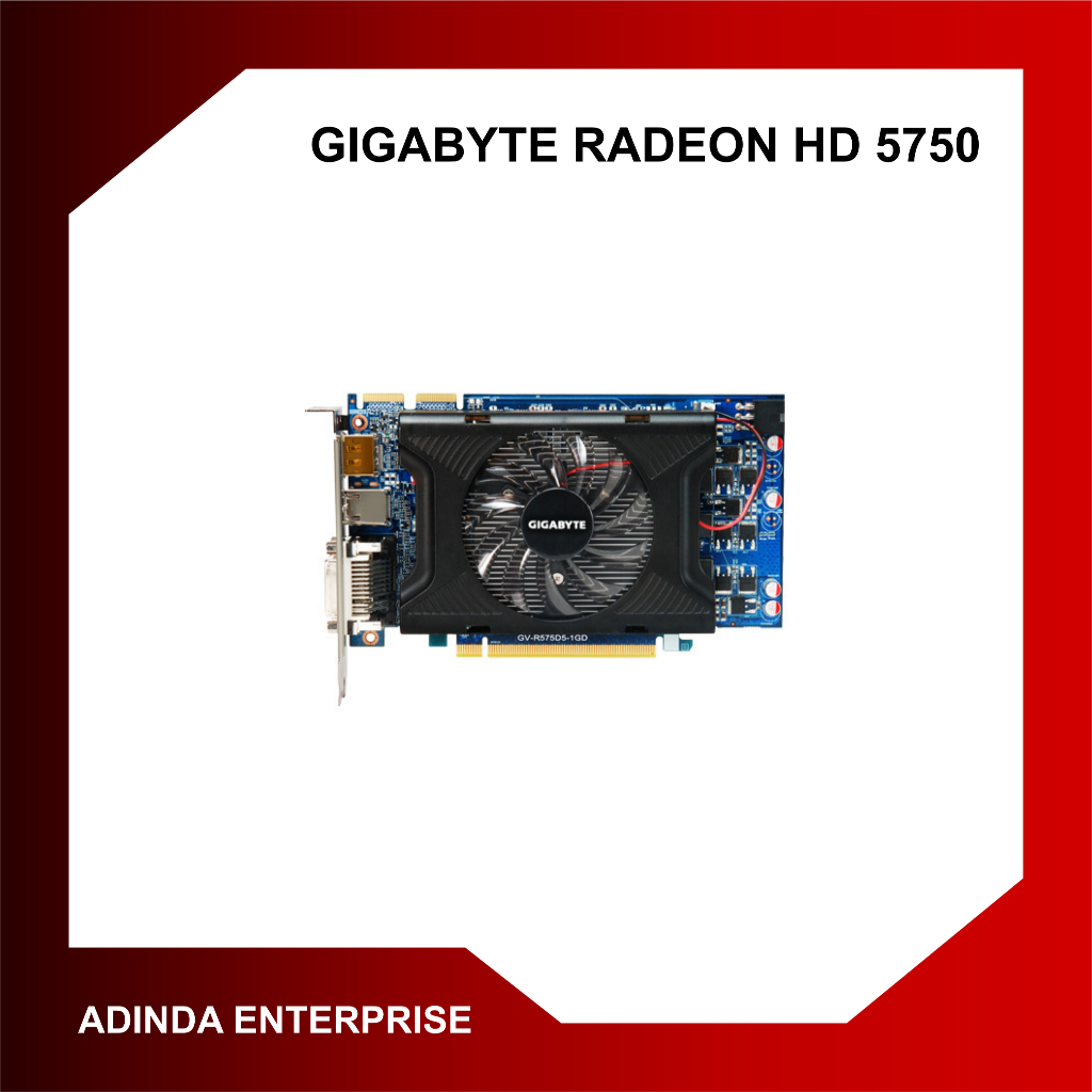GIGABYTE RADEON HD 5750 1GB DDR5 128BIT
