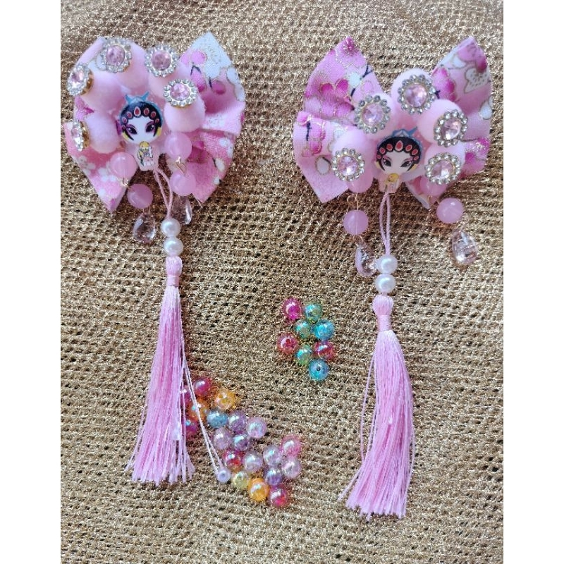 pita rambut imlek edisi muka wayang cina