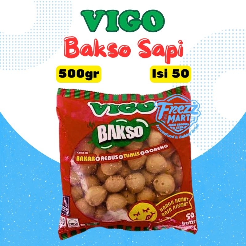 

Bakso Sapi Vigo 500gr Premium Baso Beku FrozenFood Murah