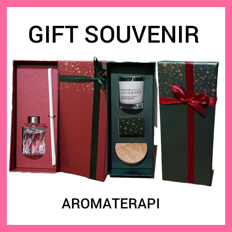 Gift souvenir aromaterapi lilin disfuser pengharum ruangan