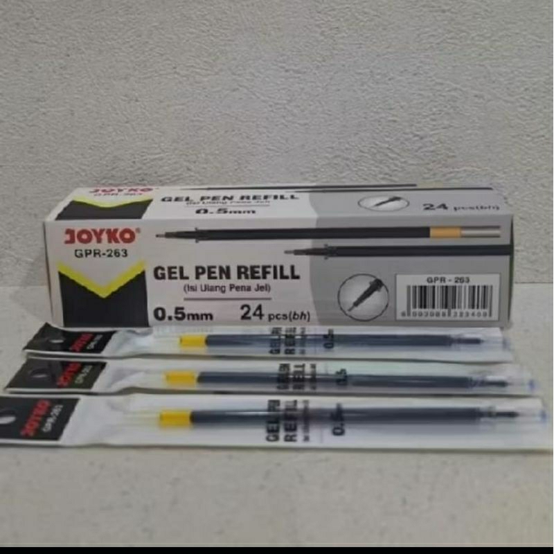 

REFILL ISI PULPEN GEL JOYKO GPR-263 0.5 mm - Hitam