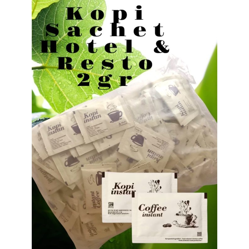 

Kopi Sachet Hotel & Resto 2gr isi 125pcs/isi 250pcs BPOM