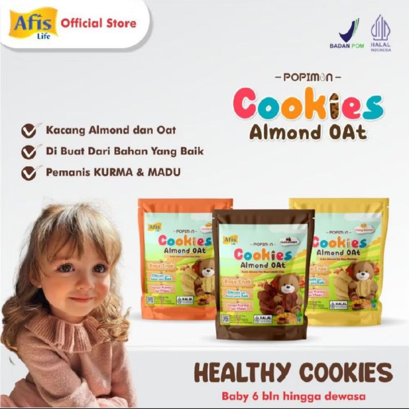 

Cookies Almond Oat / Cemilan Sehat Anak dan Keluarga