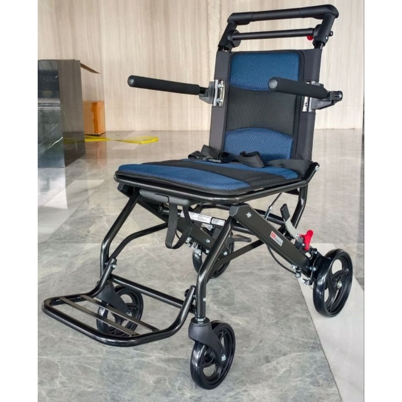 Korsi Roda Travel FC800 / Kursi Roda Umroh Haji Travel Masuk Cabin Pesawat + Tas