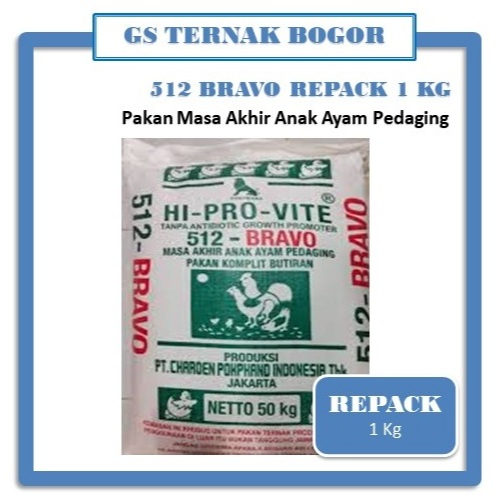 Pur Anak Ayam Pedaging (512-BRAVO) Repack 1 kg