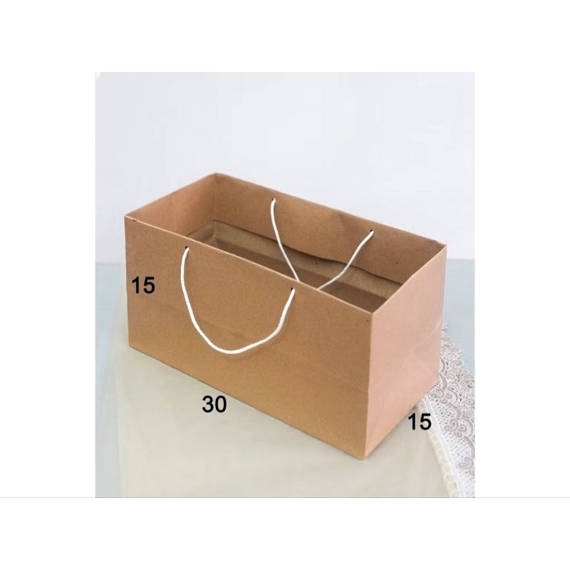 

Paperbag coklat polos uk 30×15×15 (p×L×t) paperbag brownies
