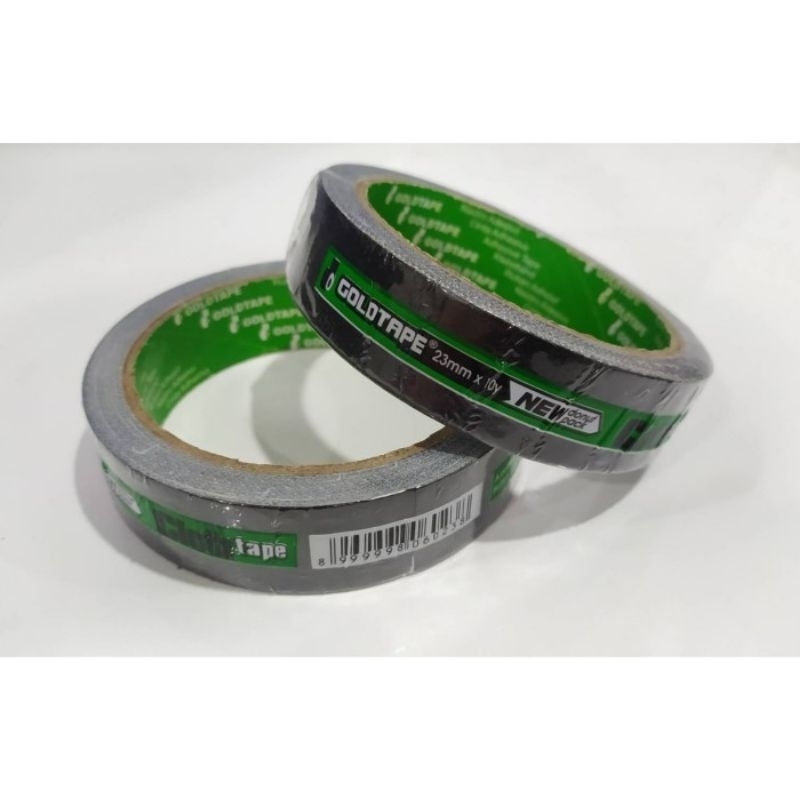 

Lakban hitam gold tape 23mm x 10y / Solasi jilid/ Solasi Kain