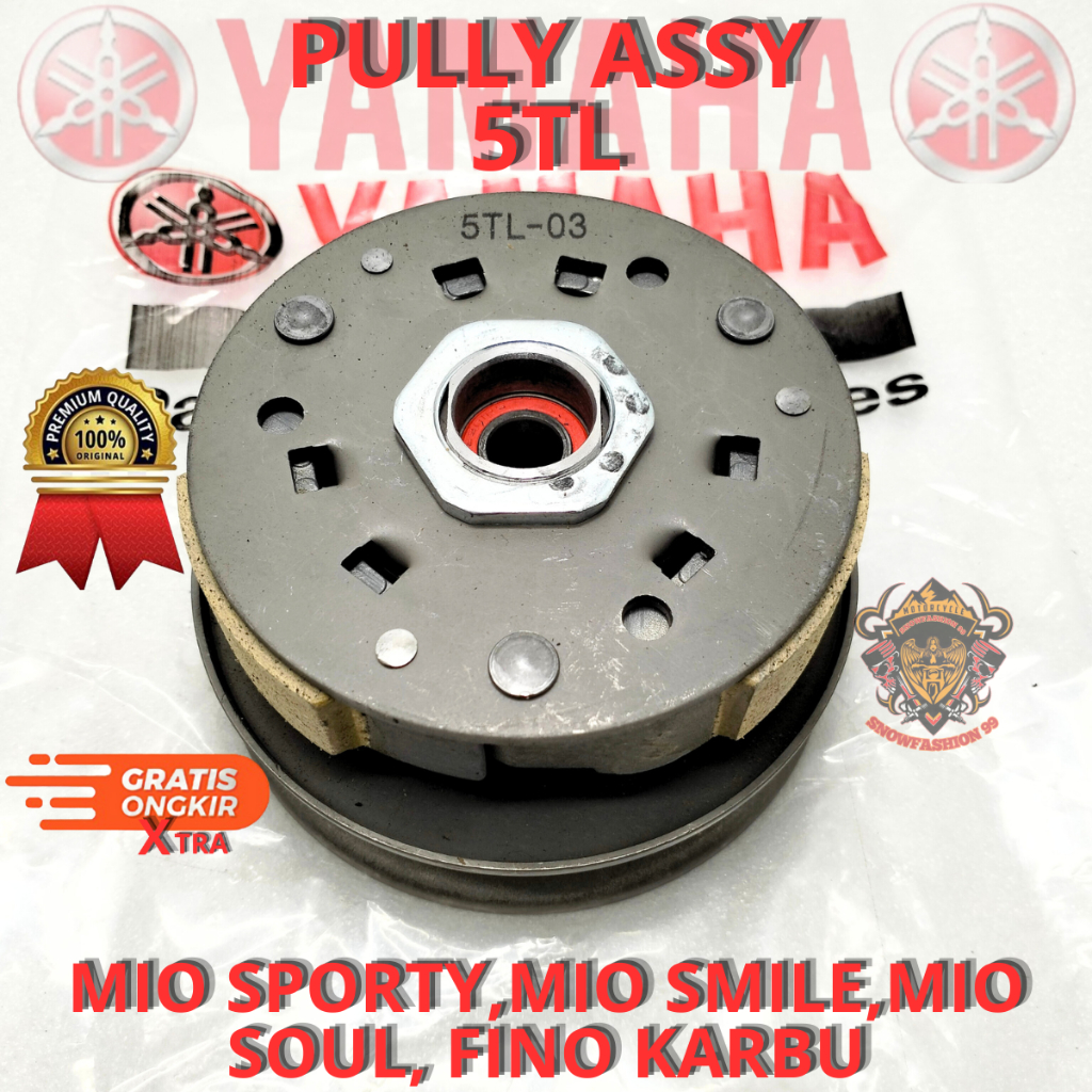 PULLY ASSY YAMAHA MIO 5TL PULI MIO SPORTY FULLY MIO FULLY MIO SOUL FULI FINO KARBU PULLEY MIO SMILE
