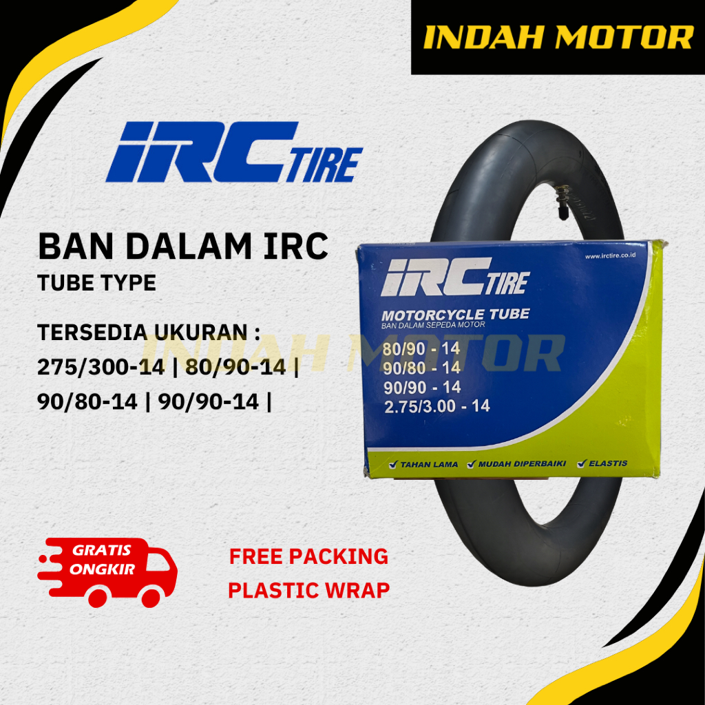 Ban Dalam IRC | Ring 14 | 275/300-14 | 80/90-14 | 90/80-14 | 90/90-14 | Ban Dalam Motor