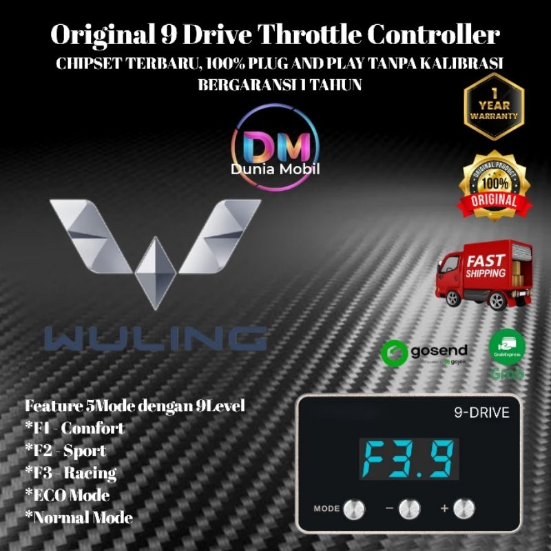 9 Drive Throttle Controller Wuling ALMAZ ALVEZ CONFERO CORETZ FORMO 9DRIVE ORIGINAL