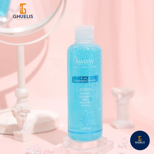 Shampo Awday Serum Hair Treatment 3in1 250ml dan Conditioner Rambut