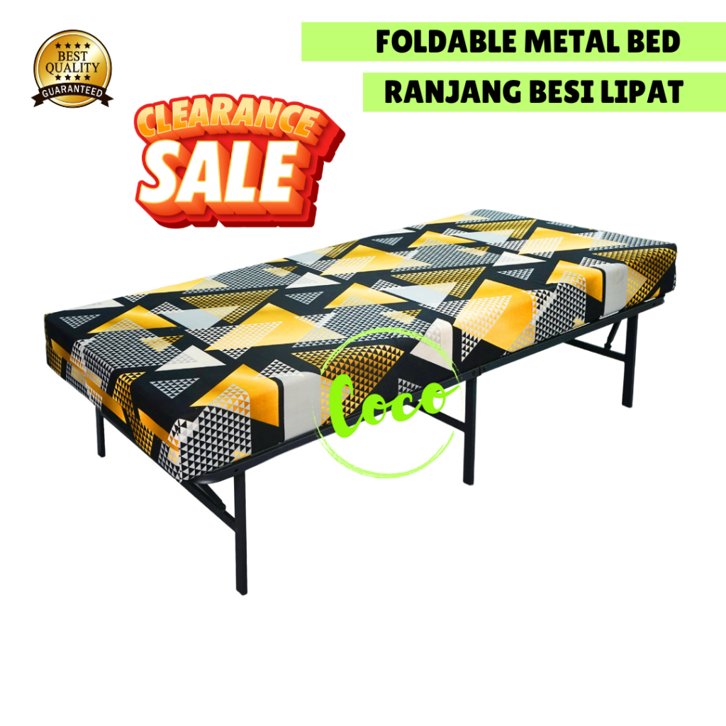 Tempat Tidur Lipat Besi Folding Bed Portabel Metal Bed