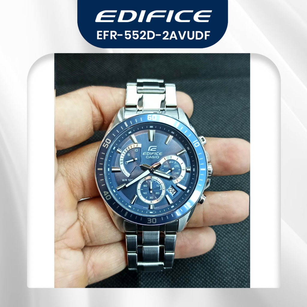 Jam Tangan Pria Casio Edifice EFR-552D-2AVUDF EFR-552D Original Resmi