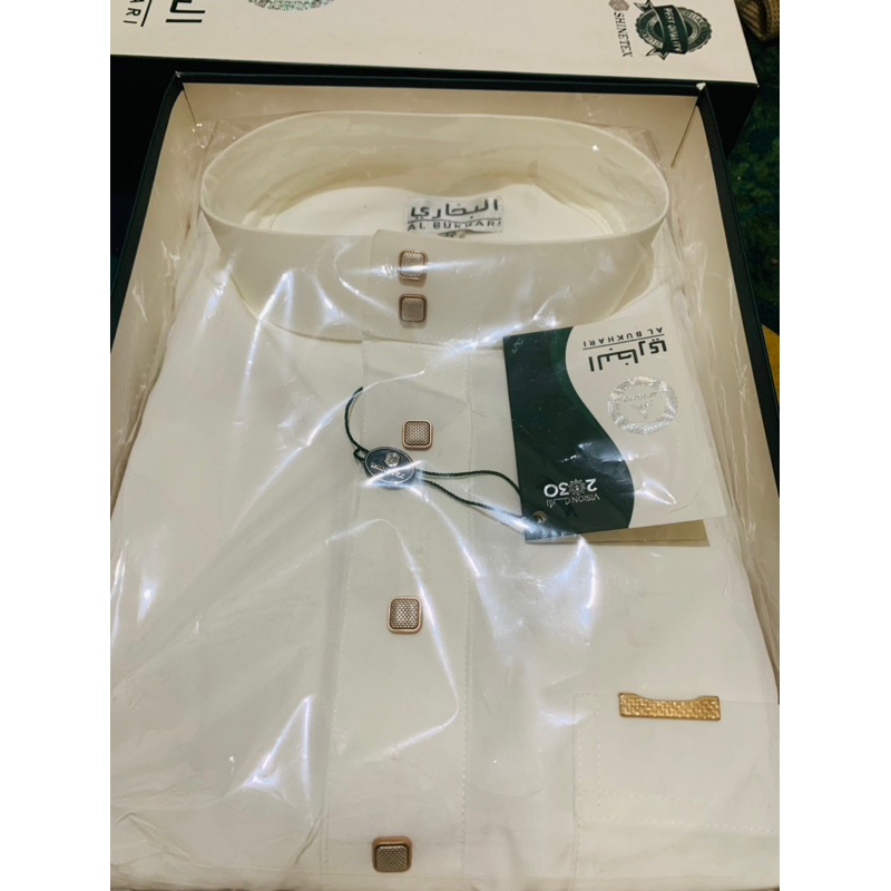 Gamis Pria Dewasa Kancing Import mekah arab saudi , jubah umroh, jubah putih pria, jubah albukhari J