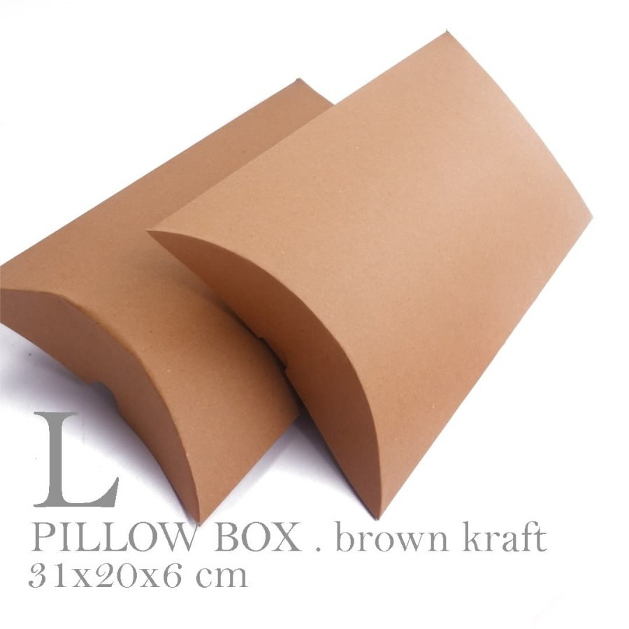 

10 Pcs Pillow Box Large Packaging Kerudung Baju Souvenir Ukuran 20x31x6 cm