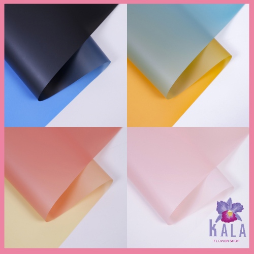 

20 Lembar Kertas buket cellophane gradient Flower Wrapping Paper Florist KB6183