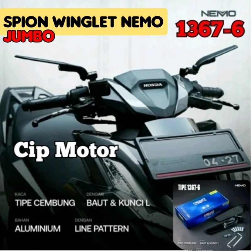 Spion Winglet NEMO 1367B-6 BIG Jumbo Universal