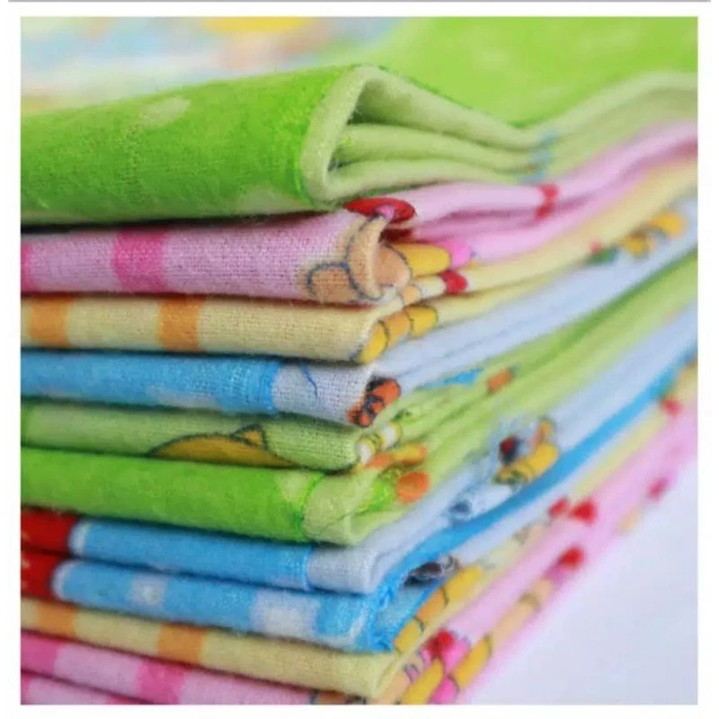 1 lusin gedong/bedong bayi kain motif ukur 90 X 90 cm selimut/bedong flanel halus