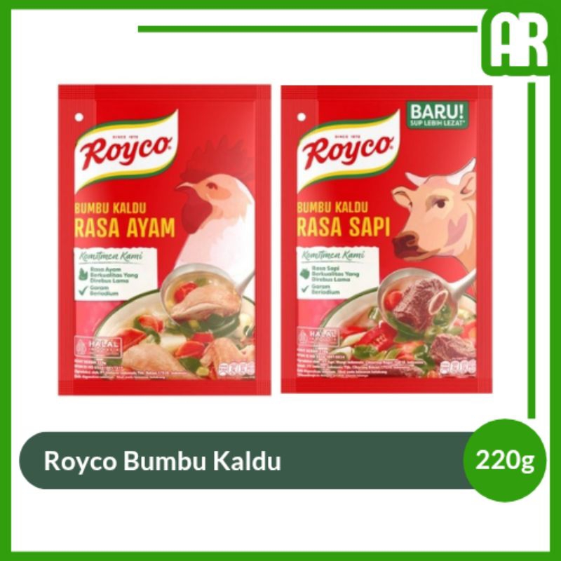 

Royco Bumbu Kaldu Rasa Sapi - Kaldu Ayam - Penyedap Rasa - Bumbu Masakan 94gr / 220gr - Bumbu Penyedap Masakan | AR Ostore