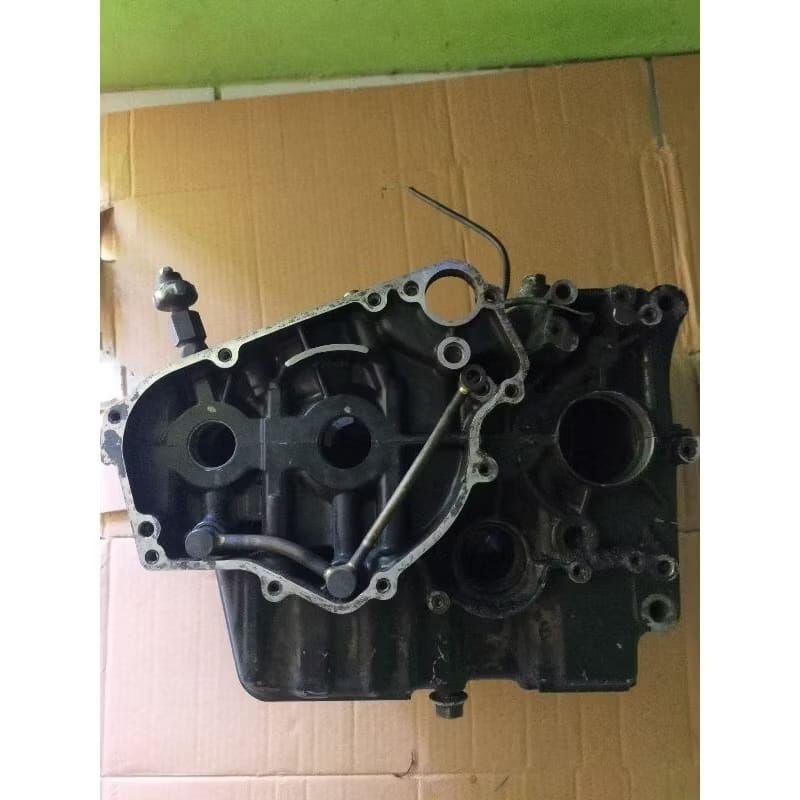 crankcase rengkes kalter krengkes block mesin atas bawah ninja 250 r karbu original