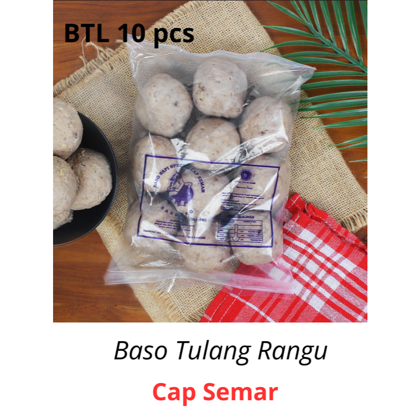 

Baso Tulang Rangu Cap Semar isi 10 butir . Baso bakar