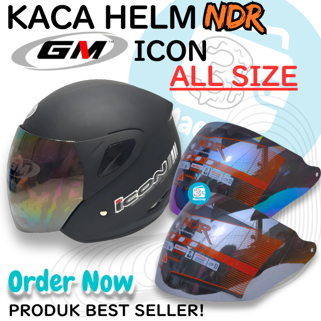 Kaca Helm | Visor | GM ICON by NDR1 helmet gm