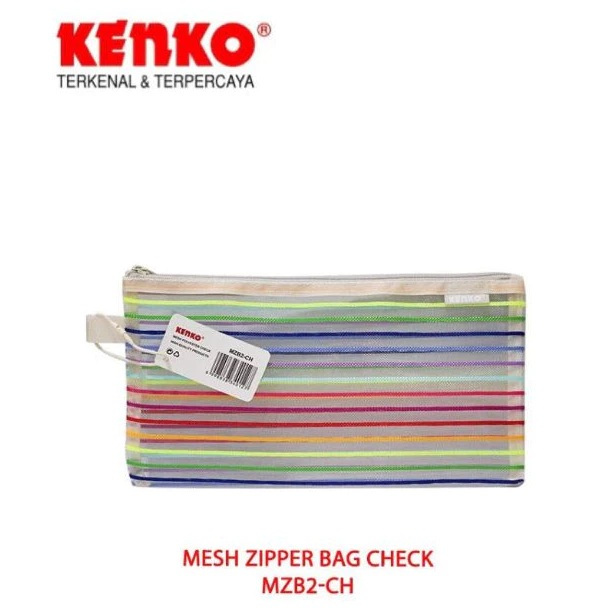 

KENKO MESH ZIPPER BAG CHECK MZB2-CH 23x13 CM