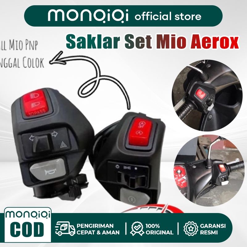 Saklar Set Mio Aerox Kiri Kanan Vietnam Komplit Engine Plus Hazard Saklar Aerox New Aerox Old All
