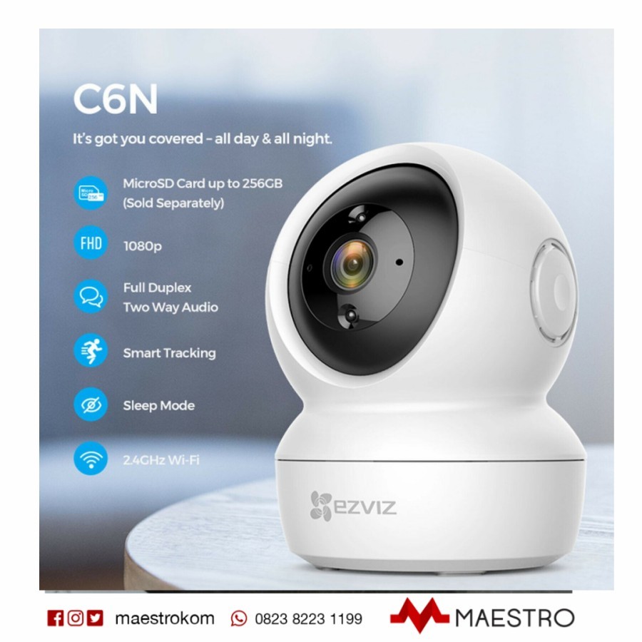Camera CCTV Ezviz C6CN Smart Home Camera CS-CV246 1080P 2MP